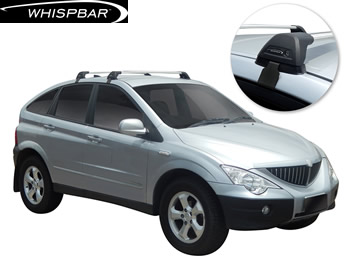 SsangYong Actyon roof racks Yakima Whispbar